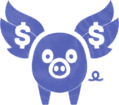 LoanCMD Logo - Flying Pig